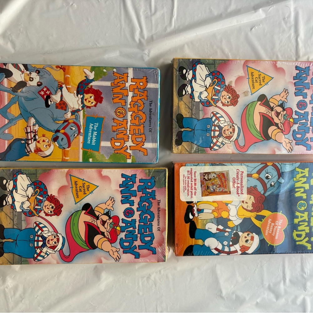 MINT 20th Century Fox The Adventures of Raggedy Ann & Andy VHS LotMabbit, Sacred